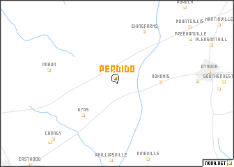 map of Perdido