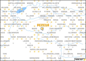 map of Pereda