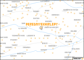 map of Peredniye Khirlepy