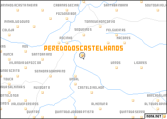 map of Peredo dos Castelhanos