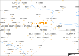 map of Peredyło