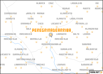 map of Peregrina de Arriba