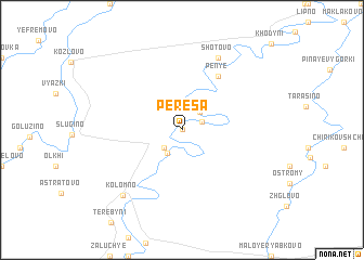 map of Peresa