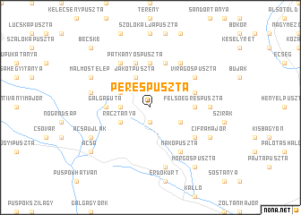 map of Perespuszta