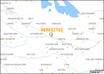 map of Pereszteg