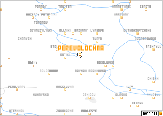 map of Perevolochna