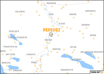 map of Perevoz