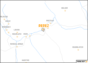 map of Pérez