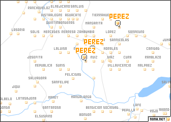 map of Pérez