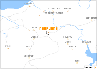 map of Perfugas
