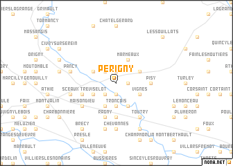 map of Périgny