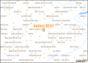 map of Perki Lachy