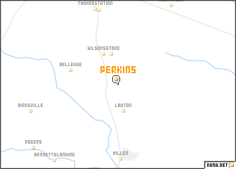 map of Perkins