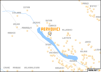 map of Perkovići