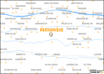 map of Perkūniškė