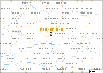 map of Perkūniškė