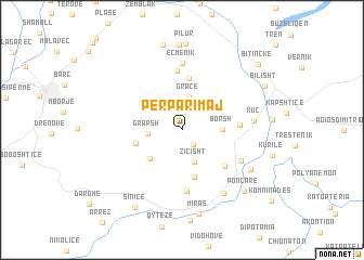 map of Përparimaj