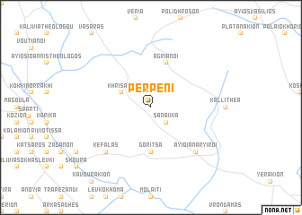 map of Pérpeni