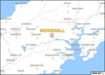 map of Perranwell