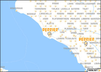 map of Perrier