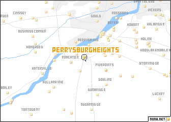 map of Perrysburg Heights