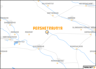 map of Pershe Travnya