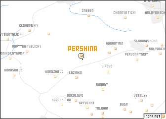 map of Pershina