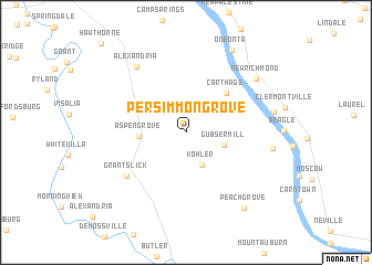 map of Persimmon Grove