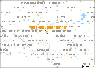 map of Perthes-lès-Brienne