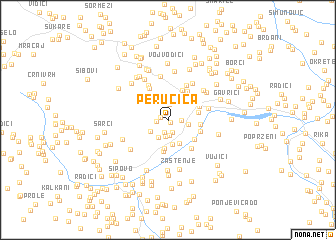 map of Perućica