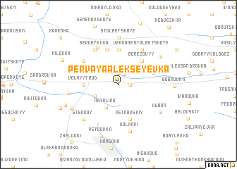 map of Pervaya Alekseyevka