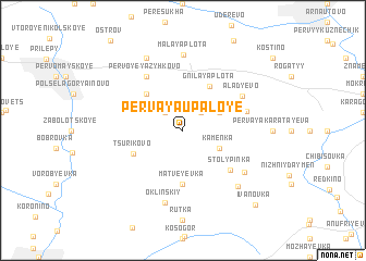 map of Pervaya Upaloye
