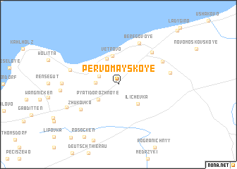 map of Pervomayskoye