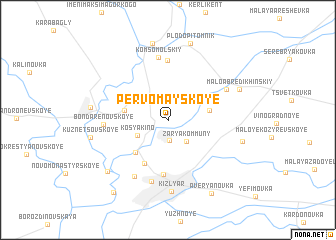 map of Pervomayskoye