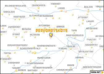 map of Pervomayskoye
