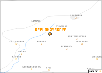 map of Pervomayskoye