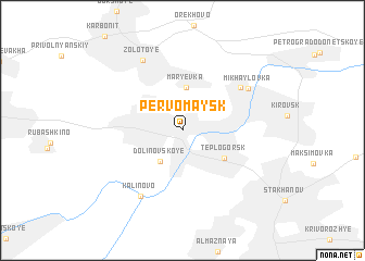 map of Pervomaysk