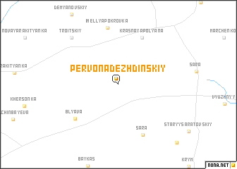 map of Pervonadezhdinskiy