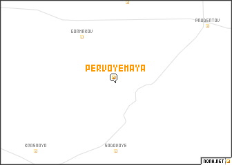 map of Pervoye Maya
