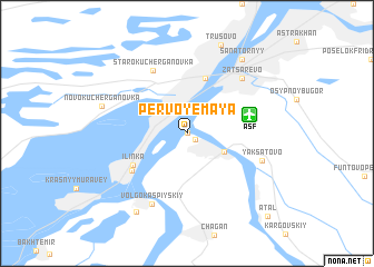 map of Pervoye Maya