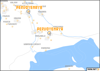 map of Pervoye Maya