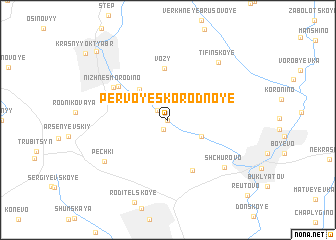 map of Pervoye Skorodnoye