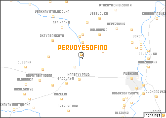 map of Pervoye Sof\