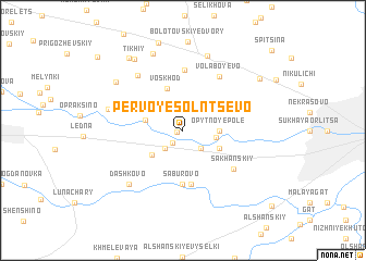 map of Pervoye Solntsevo