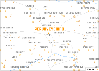 map of Pervoye Yenino