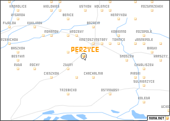 map of Perzyce