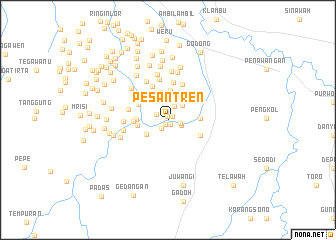 map of Pesantren