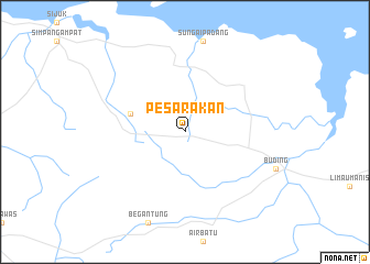 map of Pesarakan