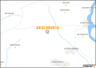map of Peschanoye