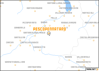 map of Pescopennataro